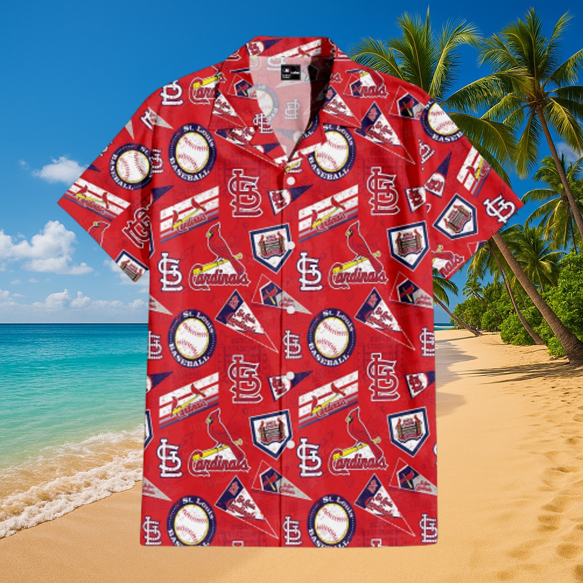 St. Louis Cardinals Scarlet Dynasty Hawaiian Shirt