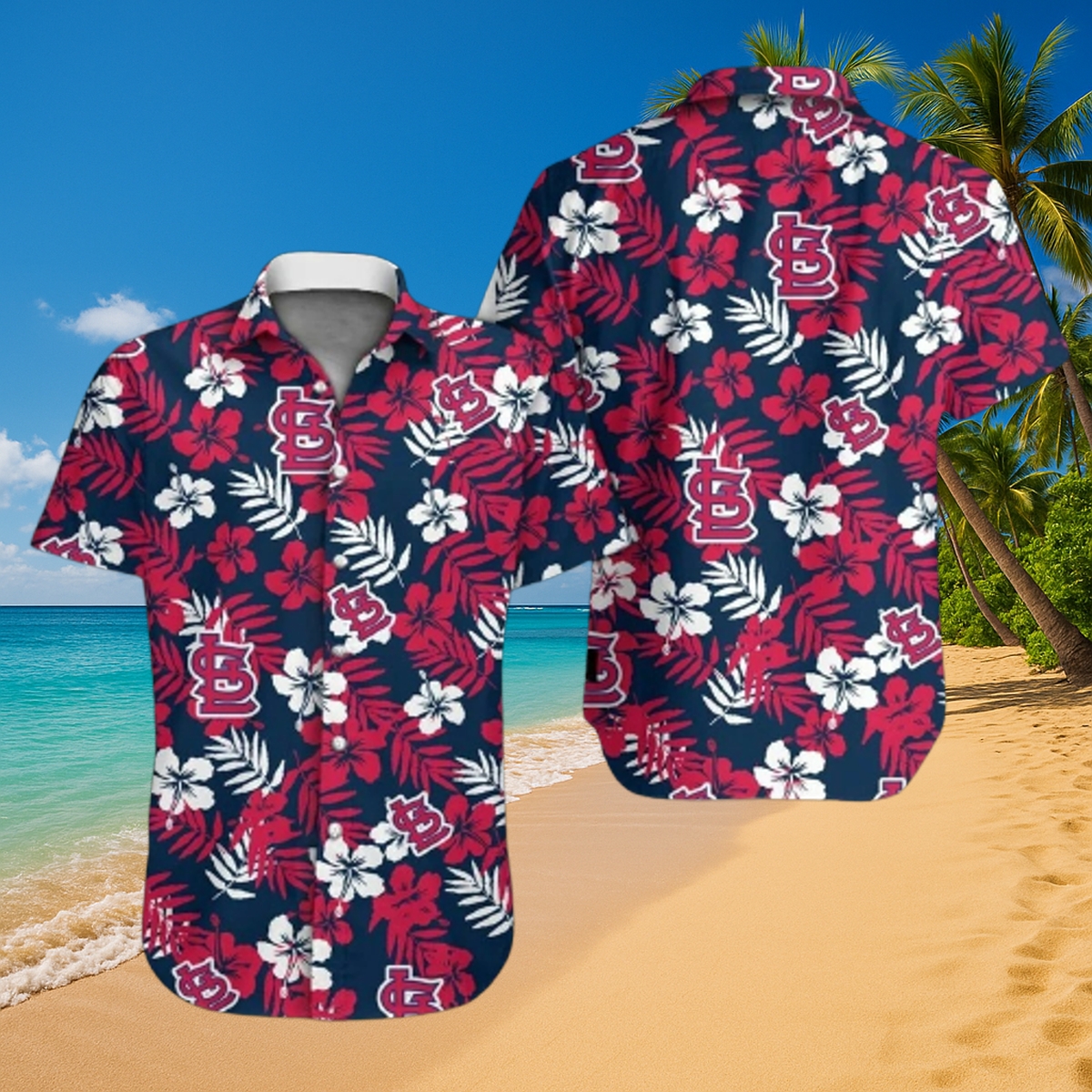 St. Louis Cardinals Tropical Floral Hawaiian Shirt