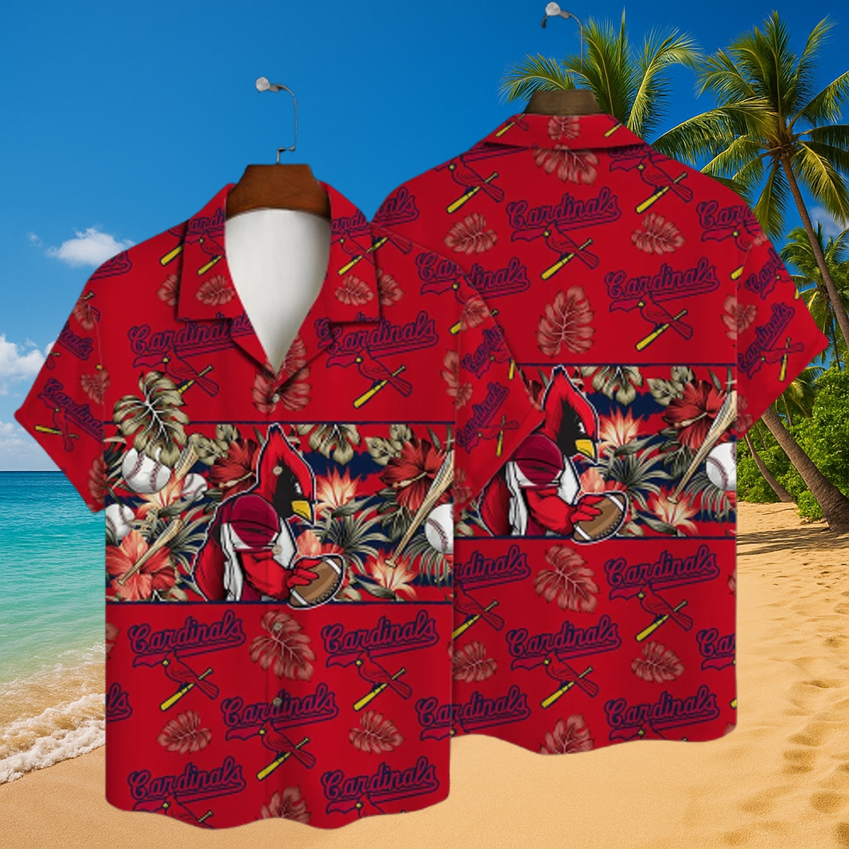 St. Louis Cardinals Tropical Game Hawaiian Shirt