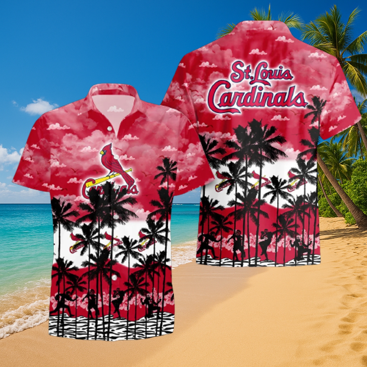 St. Louis Cardinals Tropical Paradise Hawaiian Shirt