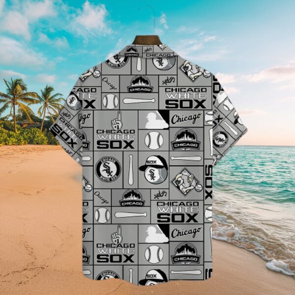Chicago White Sox Baseball Tile Aloha Shirt - MLB - Image 3