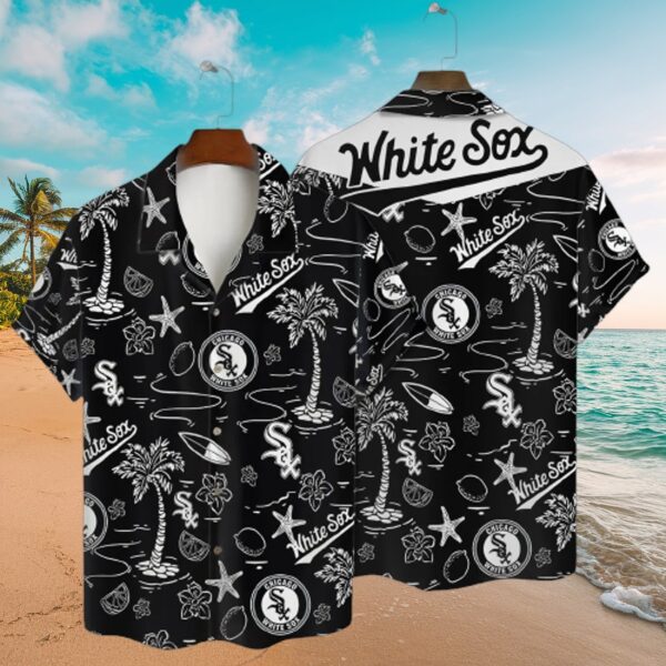 Chicago White Sox Island Hit Palm Surf Aloha Shirt