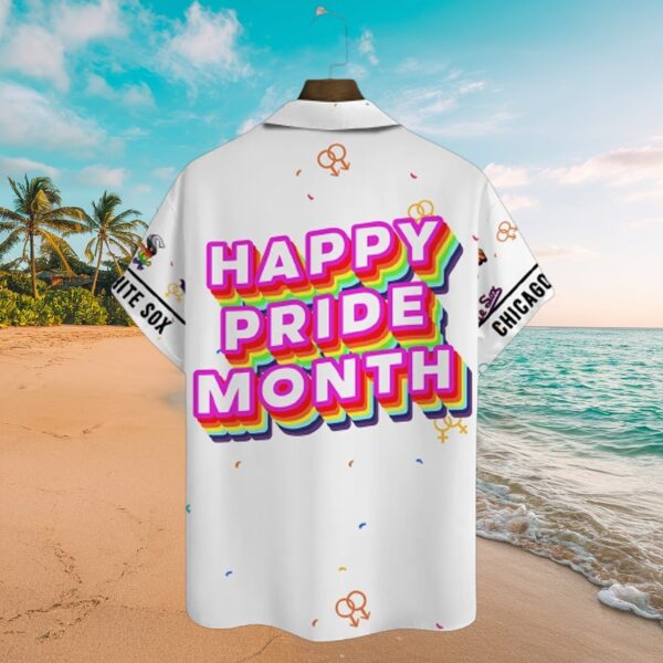 Chicago White Sox MLB Pride Rainbow Aloha Shirt - Image 3