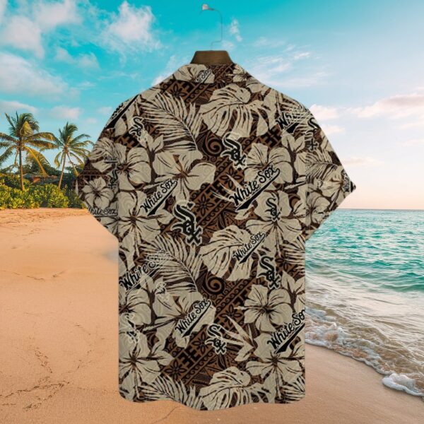 Chicago White Sox MLB Tropical Geo Floral Aloha Shirt - Image 3