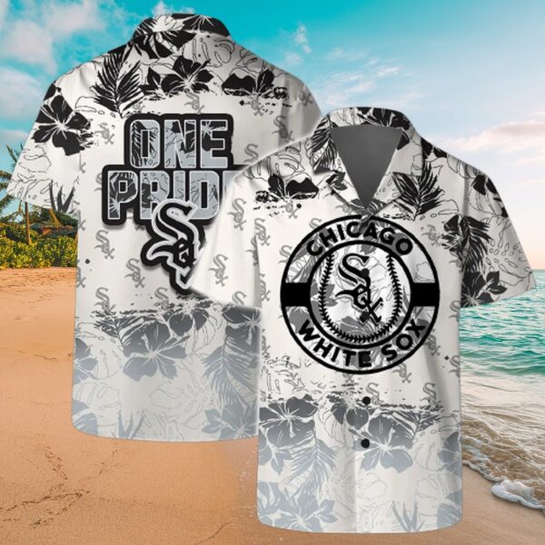 Chicago White Sox One Pride MLB Tropical Hawaiian Shirt Men's