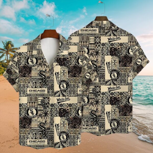 Chicago White Sox Patterned Aloha Shirt - MLB Tropical Fan Gear