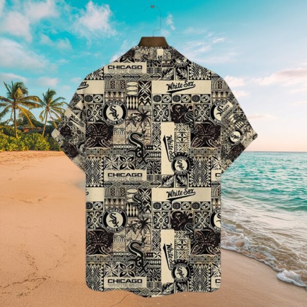 Chicago White Sox Patterned Aloha Shirt - MLB Tropical Fan Gear - Image 3