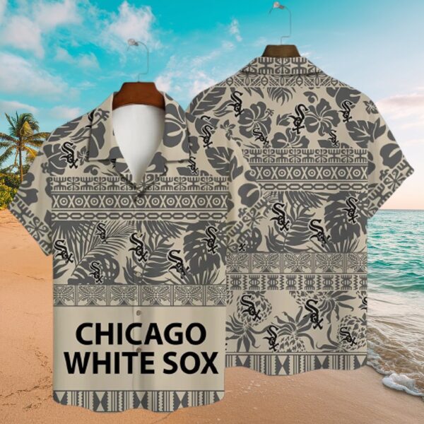 Chicago White Sox Tropical Pattern Button-Up Shirt
