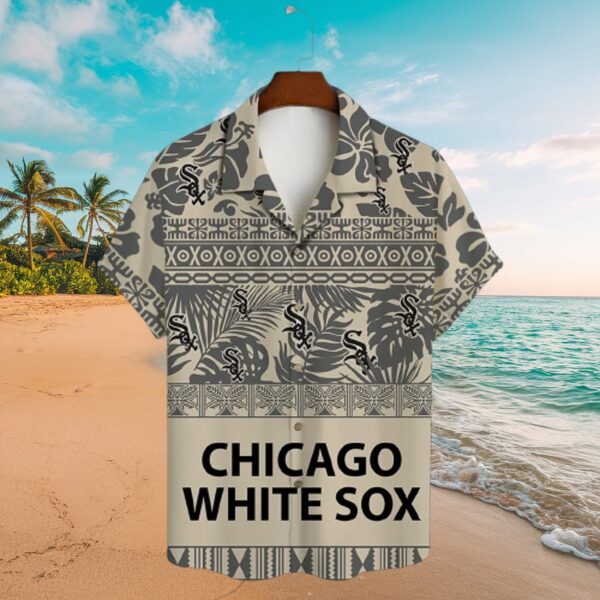 Chicago White Sox Tropical Pattern Button-Up Shirt - Image 3