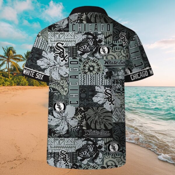 Chicago White Sox Vintage Patchwork Aloha Shirt - Image 4