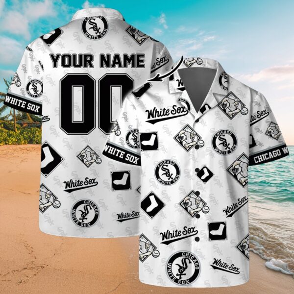 White Sox Custom Name # Tropical Fan Shirt - MLB