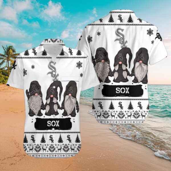 White Sox Gnomes Fair Isle Pattern Aloha Shirt