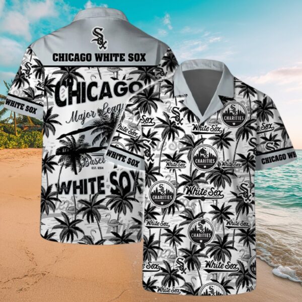White Sox Palm Tree Aloha Shirt - Chicago MLB Gear