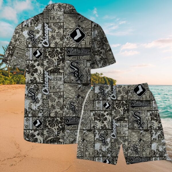 White Sox Vintage Floral Aloha Shirt & Shorts Set