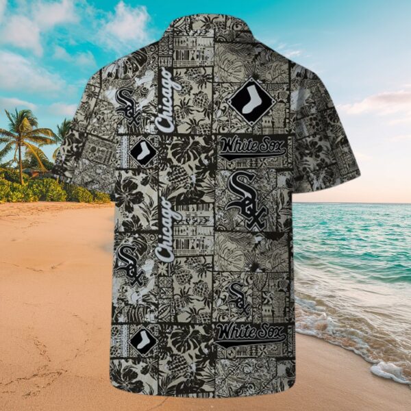 White Sox Vintage Floral Aloha Shirt & Shorts Set - Image 4